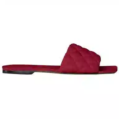 Bottega Veneta Slip-On Flat Sandals Red