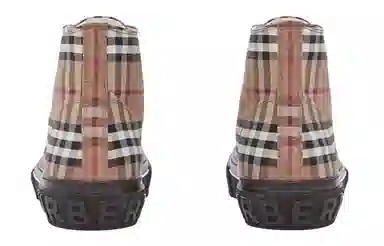 Burberry Vintage High-Top Sneakers Brown