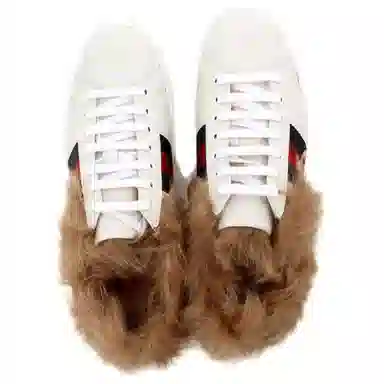 Gucci Ace Wool Embroidered Bee