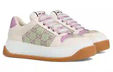 Gucci Screener Low Beige Purple