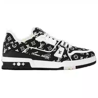 Louis Vuitton Trainer Low Black White