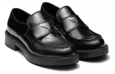 Prada Monolith Black Loafers