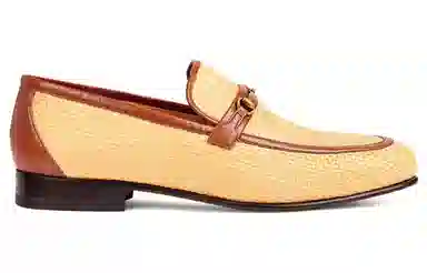 Gucci Leather Slip-On Beige