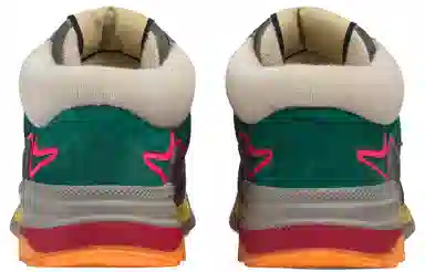 GUCCI Ultrapace Suede Mid Sneakers Green