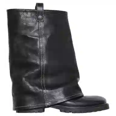 Acne Studios Folded Sleeve Ankle Boots Black