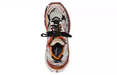 Balenciaga Runner Low Top Sneakers White Orange