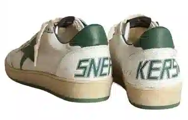 Golden Goose Ball Star White Green
