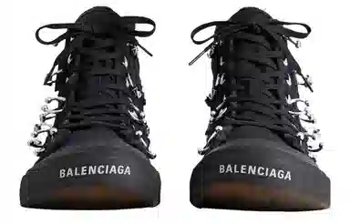 Balenciaga Paris High-Top Sneakers Black