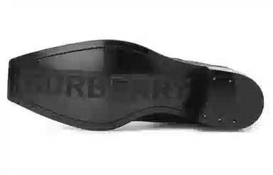 Burberry Leather Lace-Up Sneakers Black