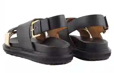 MARNI Fussbett Black White