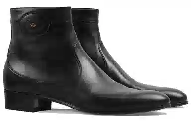 Gucci Leather Ankle Boots Black