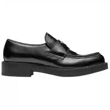 Prada Monolith Black Loafers