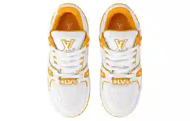 Louis Vuitton Trainer Maxi White Yellow
