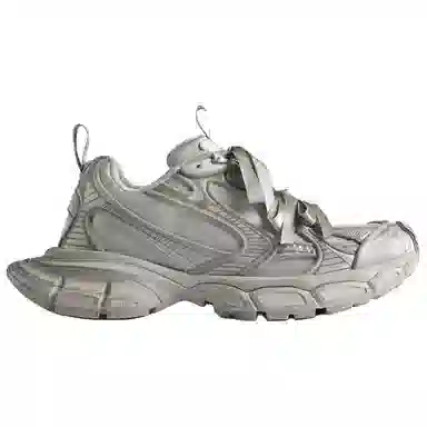 Balenciaga Satin Bow Low Top Sneakers Gray