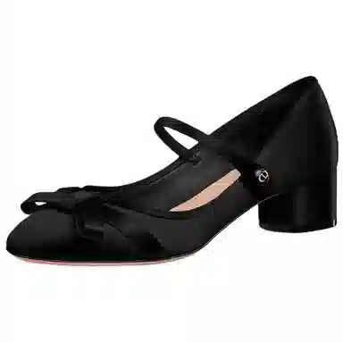DIOR Lovely-D Satin Mary Jane 4cm Black