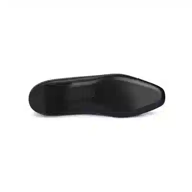 CHANEL 25B Mary Jane Flat Black Patent Lambskin