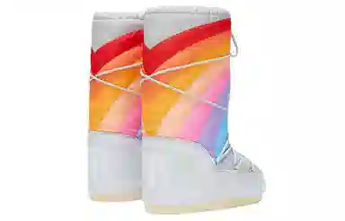 Moon Boot Rainbow Grey
