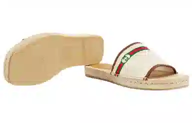 Gucci Slide Sandals White