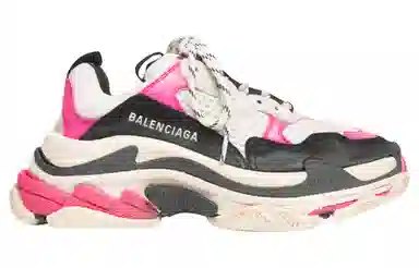 Balenciaga Triple S Black White Pink