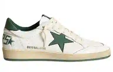 Golden Goose Ball Star White Green