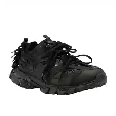 Balenciaga Low Top Lace-Up Sneakers Black