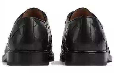 Bottega Veneta Tie Leather Oxford Black