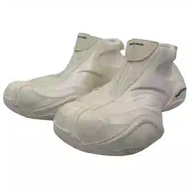 Balenciaga Basketball Mid Zip Sneakers Off-White