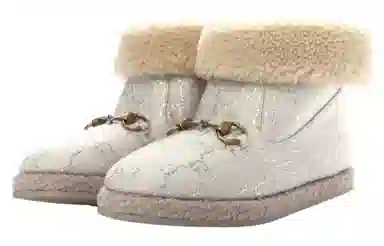 GUCCI Simple Casual Boots Ivory White