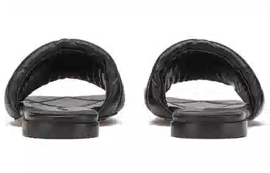 Bottega Veneta Lido Slip-On Sandals Black