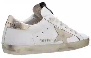 Golden Goose Super-Star White Gold