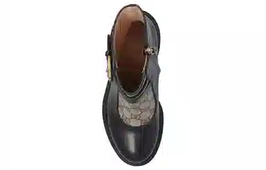 Gucci Leather Ankle Boots Black