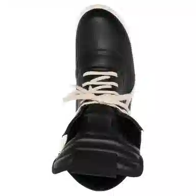 Rick Owens High Top Sneakers Black White