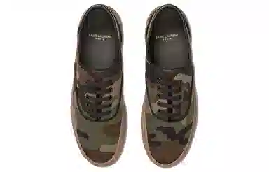 Saint Laurent Camo Low Sneakers
