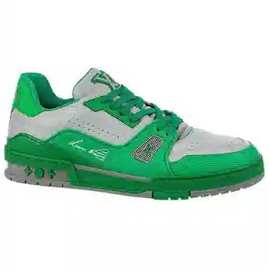 Louis Vuitton Trainer White Green