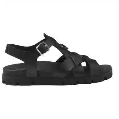 Prada Flat Strap Sandals Black