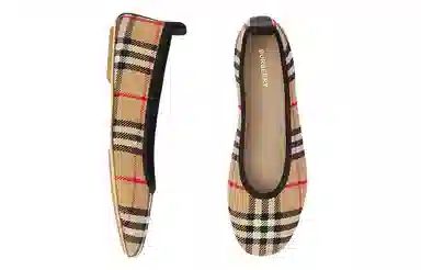 Burberry Vintage Check Ballet Flats Beige