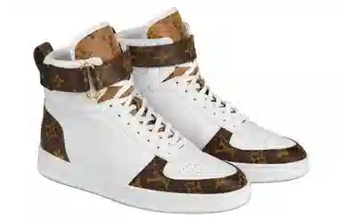 Louis Vuitton Boombox High-Top Sneakers White