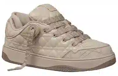 DIOR B9S Leather Low Top Sneakers Beige