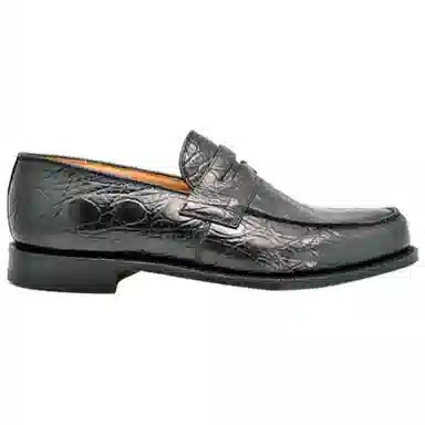 CHURCH'S Crocodile Loafer Black