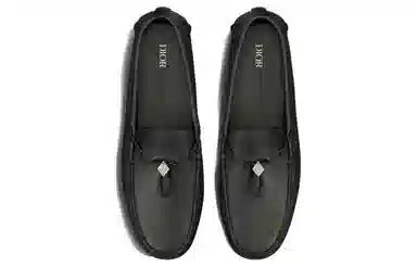 Dior CD Leather Loafers Black