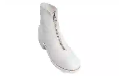 GUIDI Short Boots White