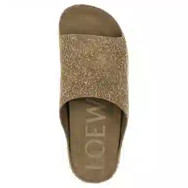 LOEWE Brown Slide Sandals