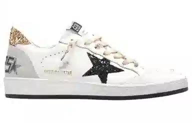 Golden Goose Ball Star Low Top Sneakers White Black