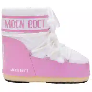 Moon Boot Icon Lace-Up Pink White