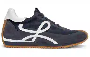 Loewe Low Top Leather Sneakers Blue