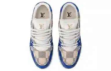 Louis Vuitton Trainer Low Blue Beige
