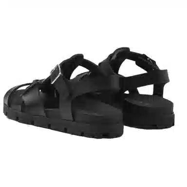 Prada Flat Strap Sandals Black