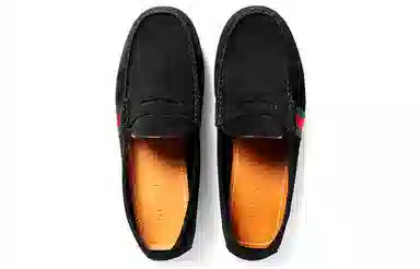 Gucci Suede Fashion Sneakers Black