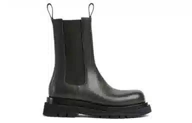 Bottega Veneta Lug Chelsea Boots Dark Green