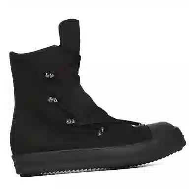 Rick Owens DRKSHDW Hexa High Top Canvas Sneakers Black